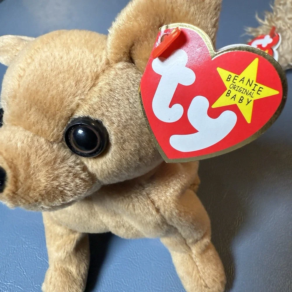 TY Original‎ Beanie Babies VTG Lot Of 3 Tiny Tag Error '98 Spunky '97 Pugsy '96